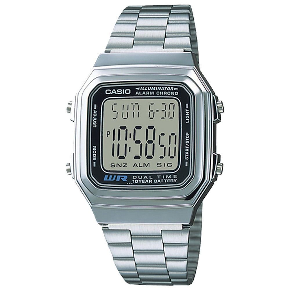 CASIO Men's Illuminator Stainless Steel #A178WA-1ADF