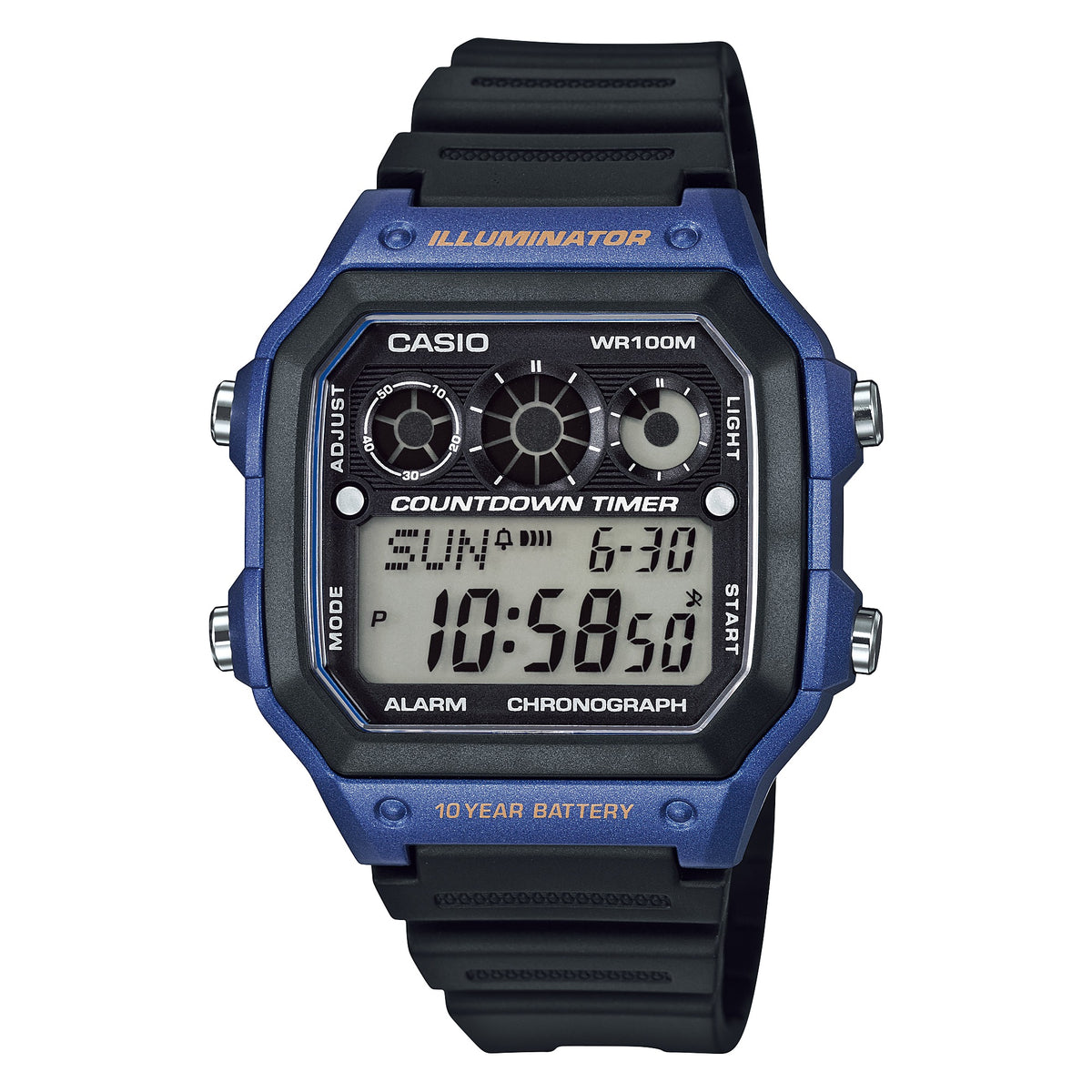 Casio Men's Watch with Black Resin Band #AE-1300WH-2AVDF