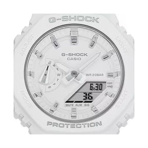 CASIO G-SHOCK White Women Watch #GMA-S2100-7AER close up