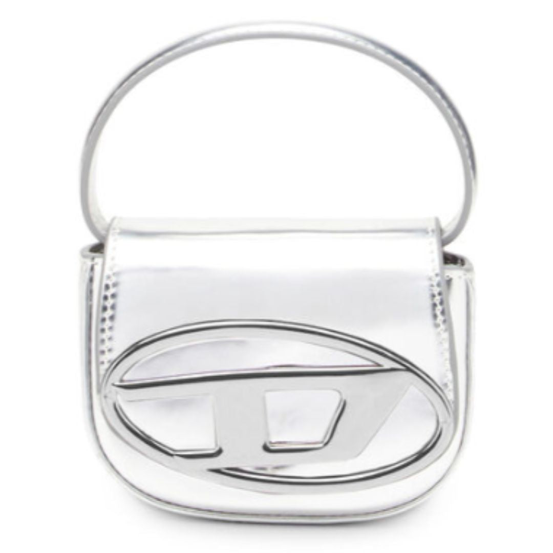 Diesel X08957PS202H0535 1DR-XS-S-Iconic Silver Mini Bag in