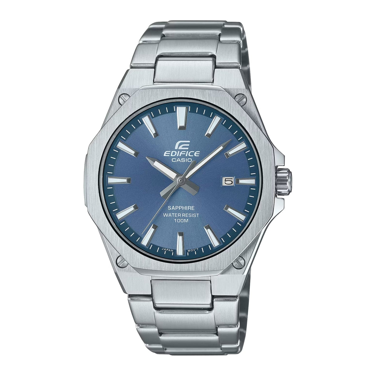 Casio Edifice Blue Dial Sapphire Stainless Steel Slim Watch EFR-S108D-2AVUEF - main product photo