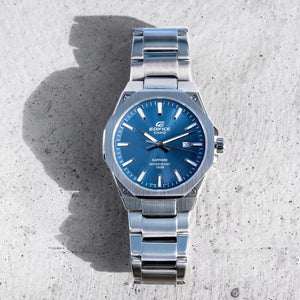 Casio Edifice Blue Dial Sapphire Stainless Steel Slim Watch EFR-S108D-2AVUEF - detail photo 3
