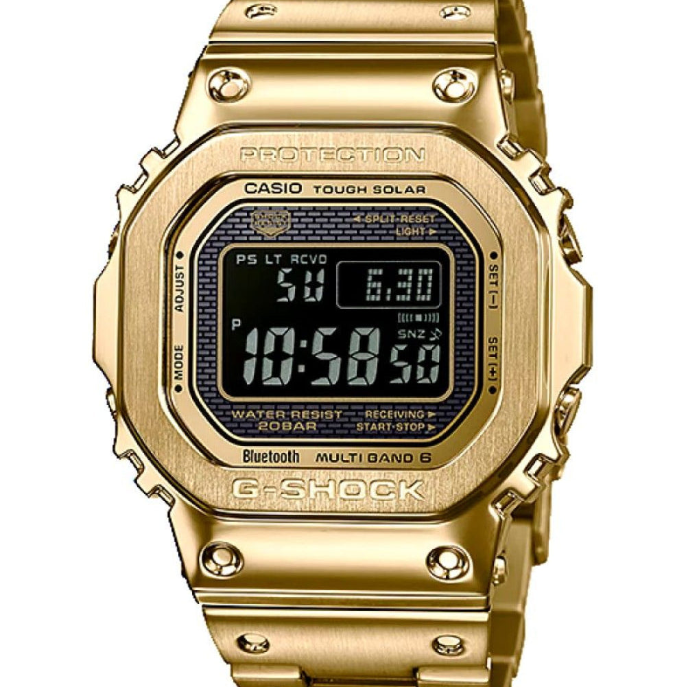 Casio G-Shock GMW-B5000GD-9DR Gold Stainless Steel Wristwatch Product Shot Front Shot
