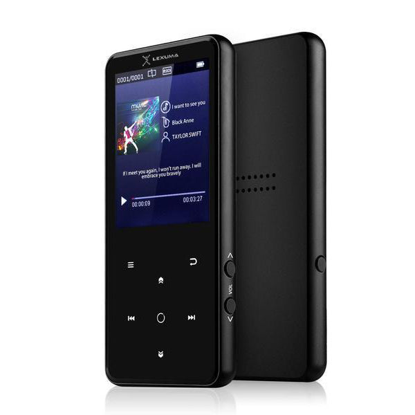 256GB Support Mp3 Player With Bluetooth, Portable Digital Lossless Music Player With 2.4 In Full Touchscreen, Mp4 Video Player With Speaker & Earphones, FM Radio, Voice Recorder, E-Book