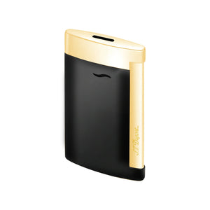 S.T. Dupont 27708 Slim 7 Black & Golden Luxury Lighter display view