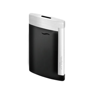 S.T. Dupont Slim 7 Matte Black & Brushed Chrome Luxury Lighter display view
