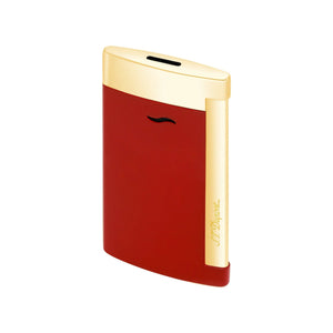 S.T. Dupont Slim 7 Red & Golden Luxury Lighter display view