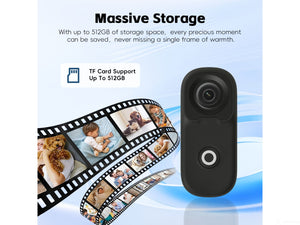 Lexuma XCAM 4K Pro — 4K (3840×2160) / 2K / 1080P / 720P mini action camera, lifestyle 1 view