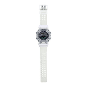 Casio G-Shock GA-900SKL-7AER full length view showing translucent strap