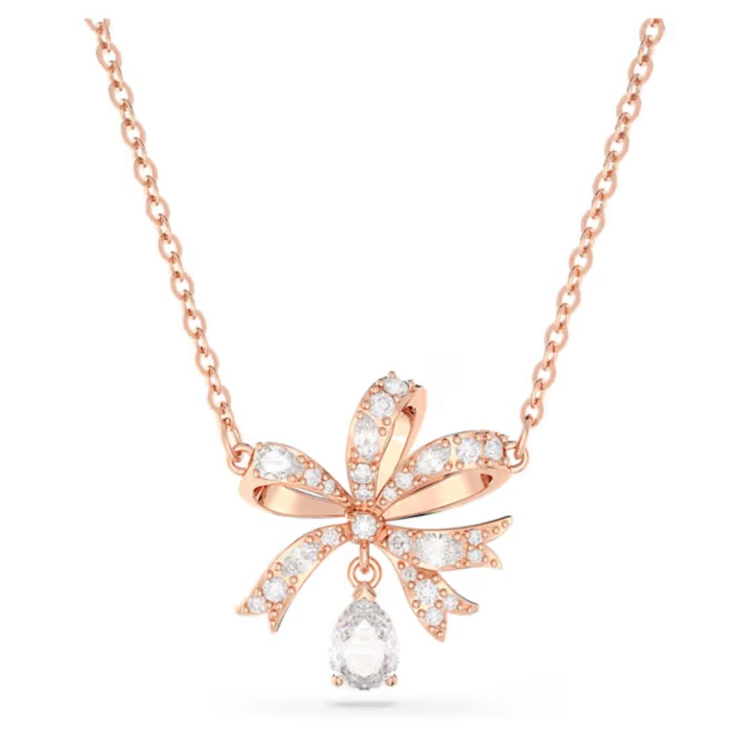 swarovski-5656741-small-white-rose-gold-tone-plated-volta-necklace-bow