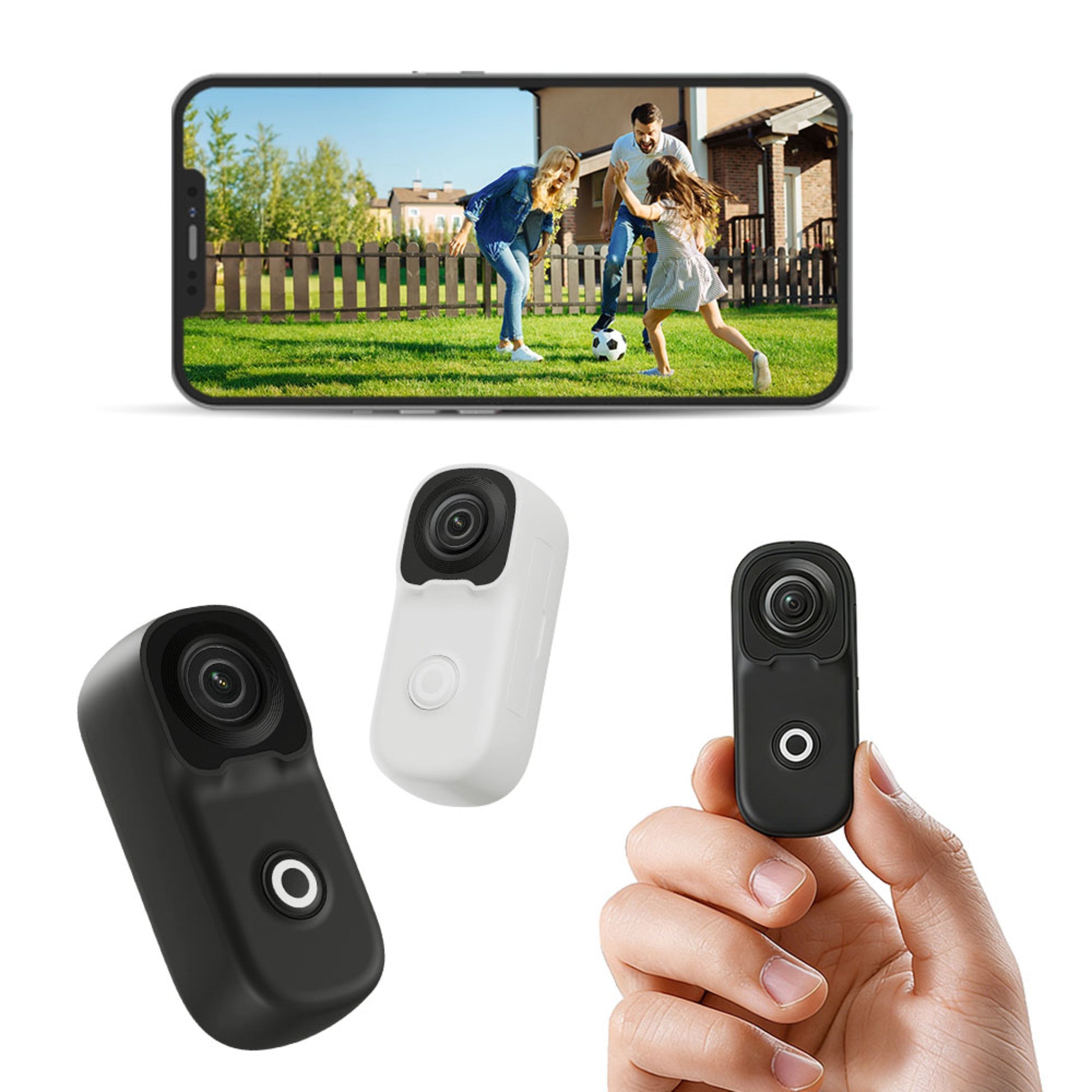 Lexuma XCAM 4K Pro Action Camera with OIS — White Background