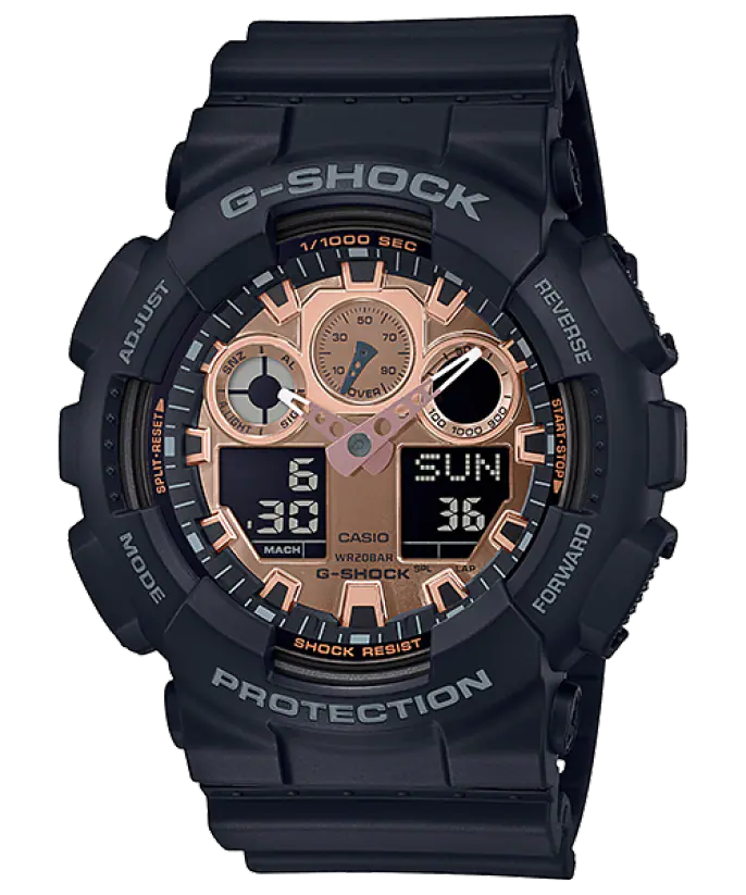 CASIO Mens Analogue-Digital Quartz Watch with Plastic Strap #GA-100MMC-1AER