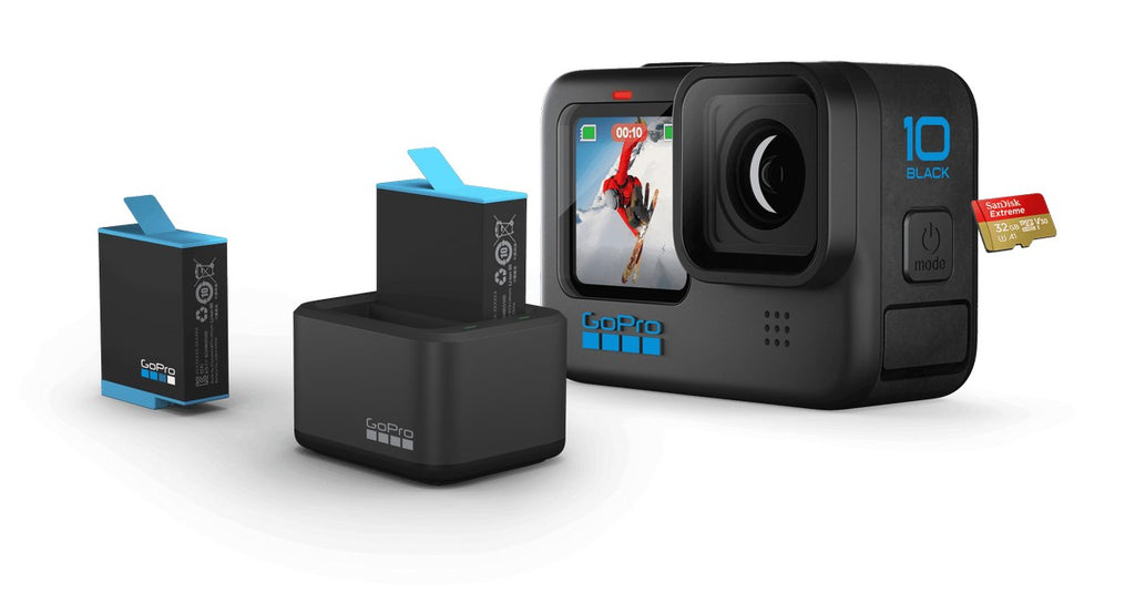 GoPro HERO10 Black - Waterproof Action Camera with Front LCD 