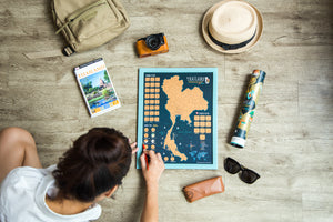 Thailand Scratch Travel Map - Travel to Thailand - GadgetiCloud