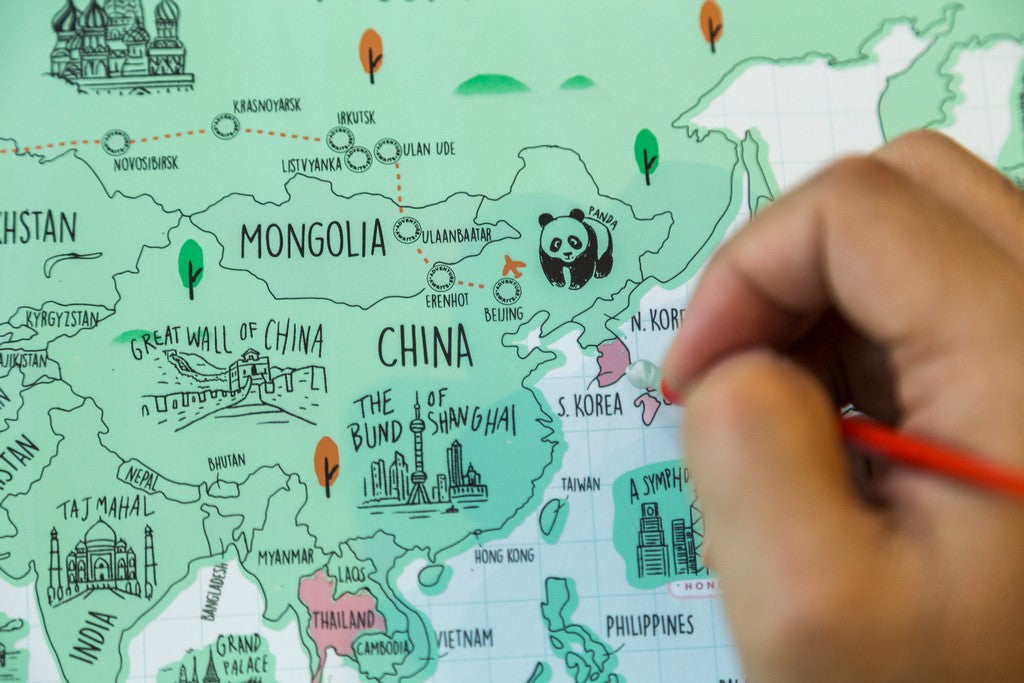 World Scratch Travel Map - Travel around the World - GadgetiCloud