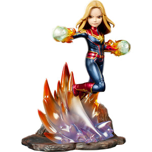漫威復仇者聯盟:Marvel隊長正版模型手辦人偶玩具 Marvel's Avengers: Endgame Premium PVC Captain Marvel official figure toy listing front white background