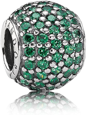 Pandora SEND A GIFT IDEA Green Pavé Ball Charm #791051CZN