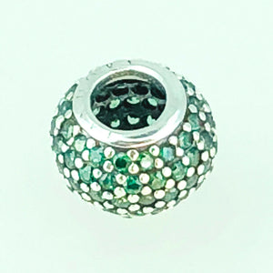 Pandora SEND A GIFT IDEA Green Pavé Ball Charm #791051CZN