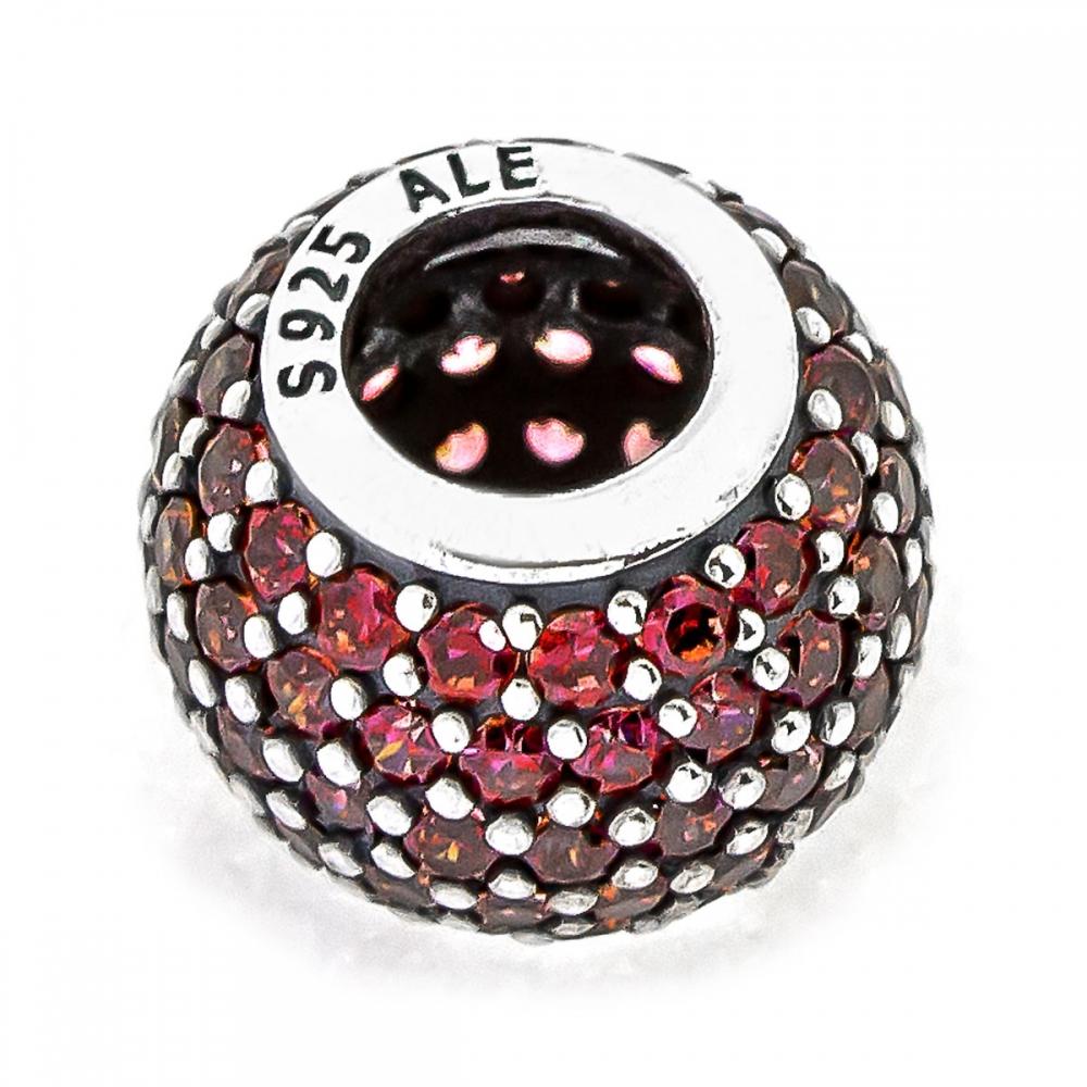 Pandora Red Pave Ball Charm #791051CZR
