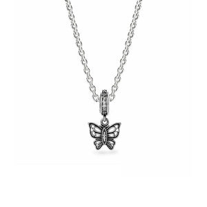 Pandora Vintage butterfly pendant charm #791255CZ