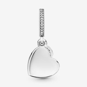 Pandora Forever Friends Heart Dangle Charm #791948CZ