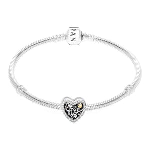 Pandora Openwork Love You Heart Charm #792037CZ