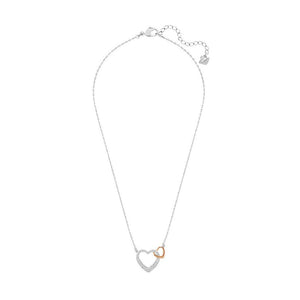 SWAROVSKI Dear Clear Crystal & Rose Gold Small Heart Pendant #5156815