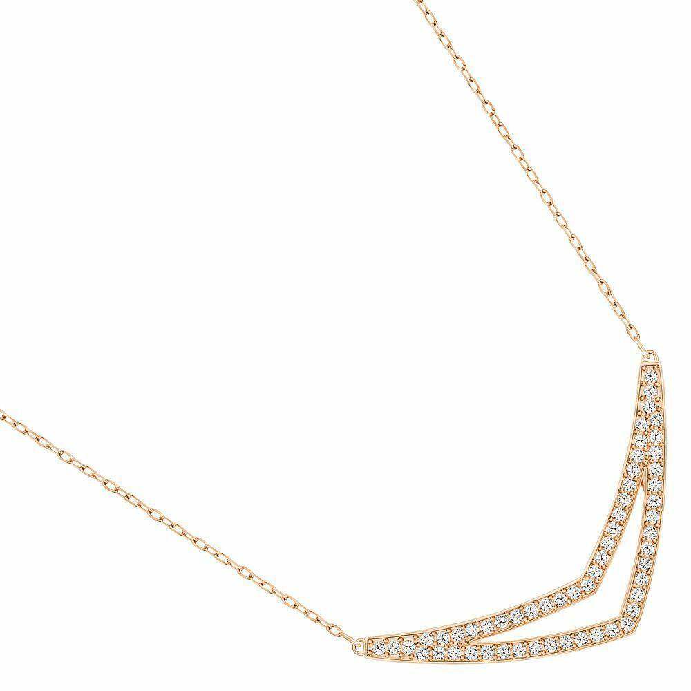 SWAROVSKI Alpha Medium Necklace - Rose Gold #5210287