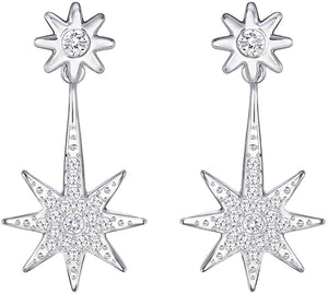 SWAROVSKI SWAROVSKI Fizzy Rhodium & Clear Crystal Earring Jackets #5230287