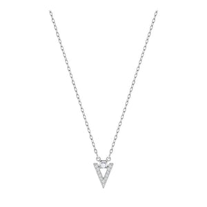 SWAROVSKI Funk Rhodium & Clear Crystal Necklace #5241271
