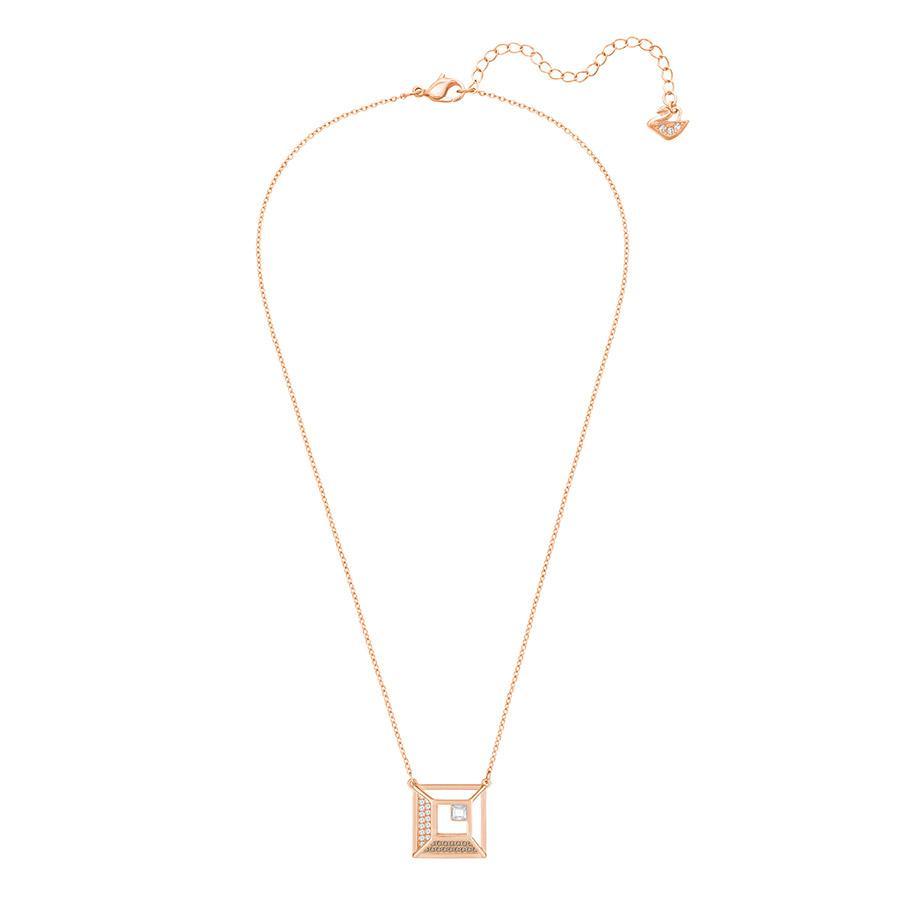 SWAROVSKI Hillock Square Pendant - Rose Gold #5351080