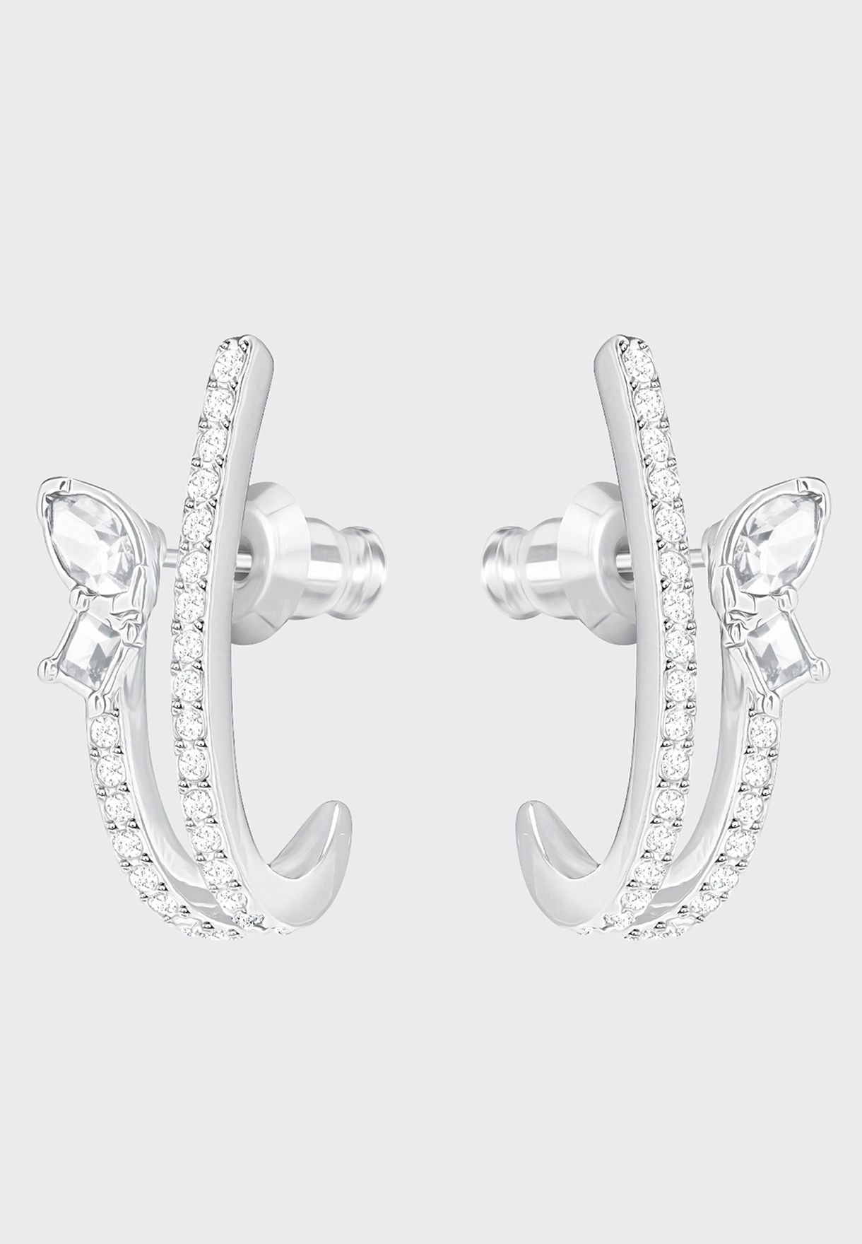 SWAROVSKI Women Stainless Steel Hoop Earrings #5351315