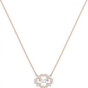 SWAROVSKI Sparkling Dance Rose Gold Plated Necklace #5408437