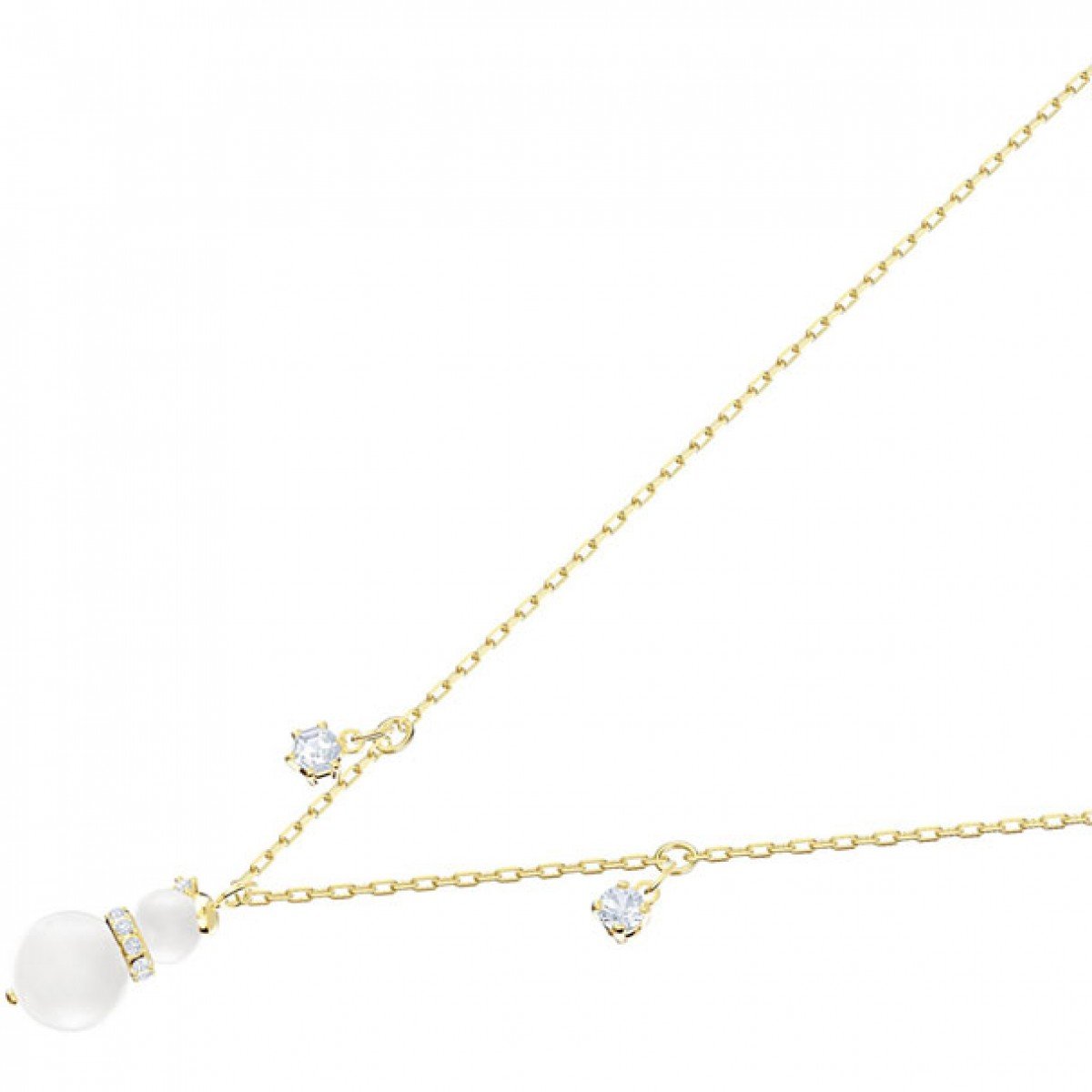 SWAROVSKI Little Snowman Pendant - White & Gold Plating #5410652