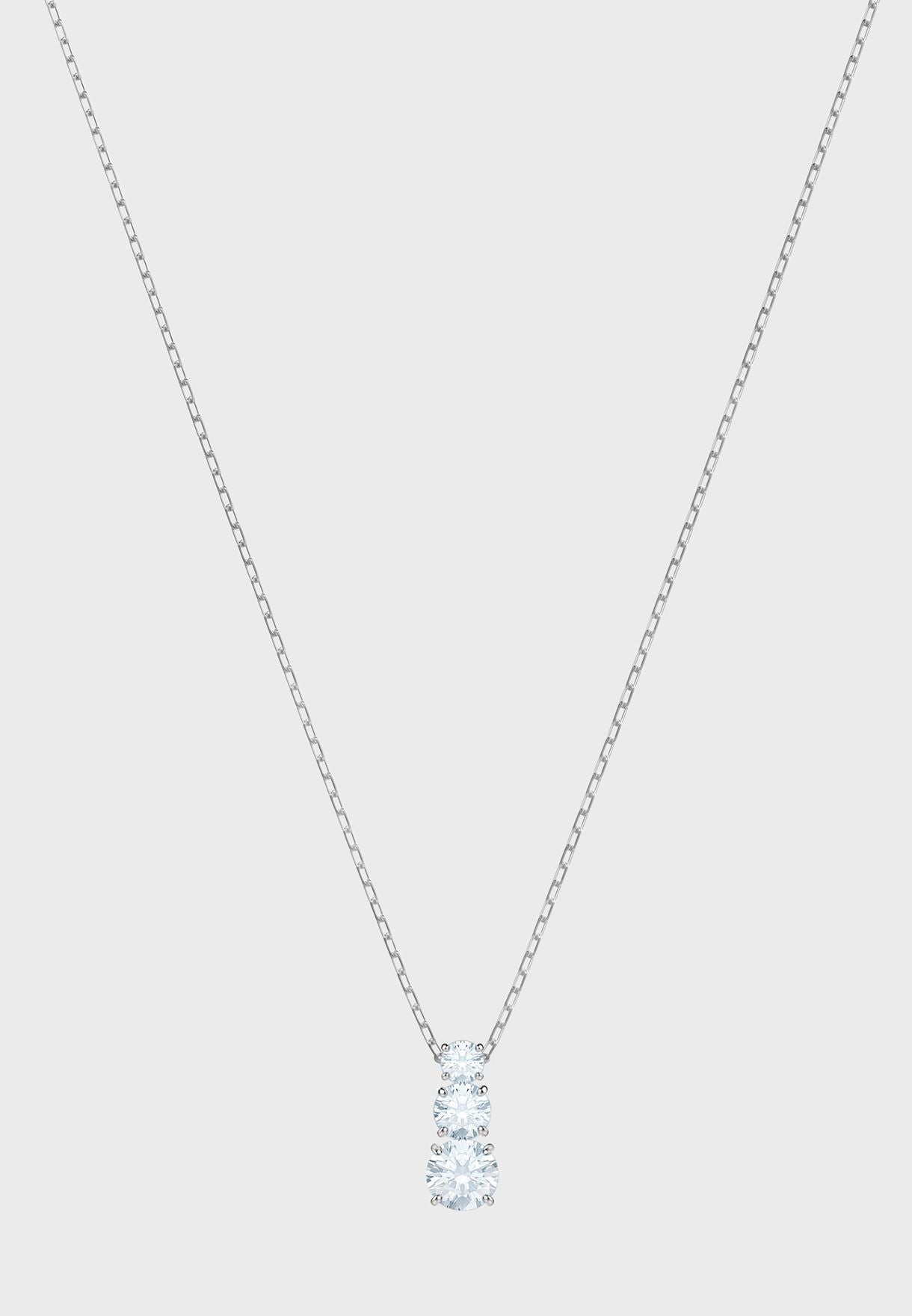 SWAROVSKI Attract Trilogy Round pendant - White #5414970