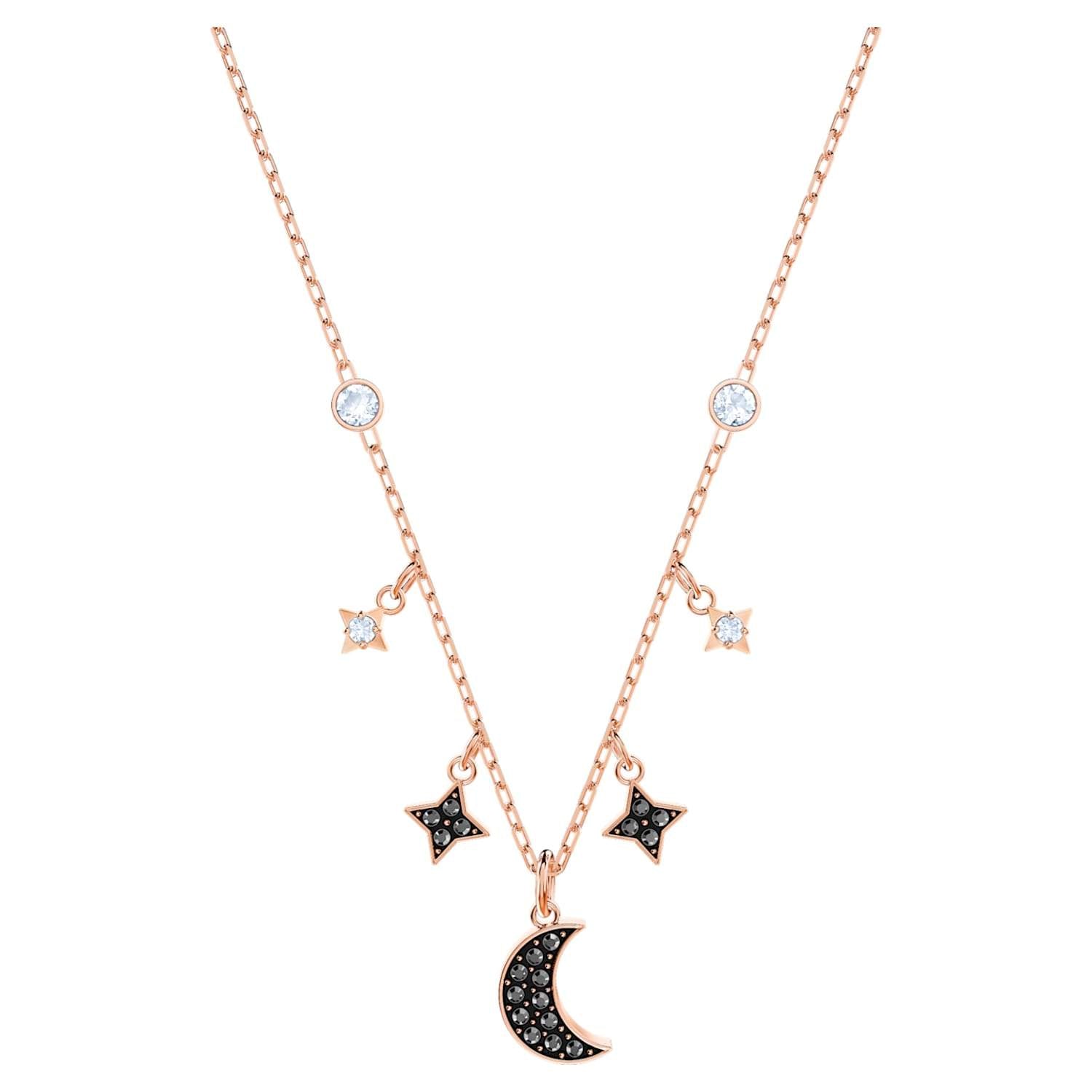 SWAROVSKI Symbolic Moon Necklace - Black #5429737