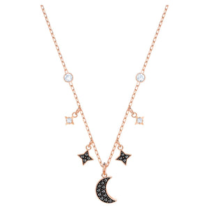 SWAROVSKI Symbolic Moon Necklace - Black #5429737
