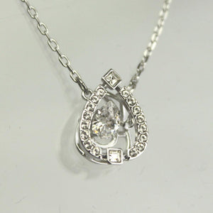 SWAROVSKI Sparkling Dance Pear Necklace White #5451992