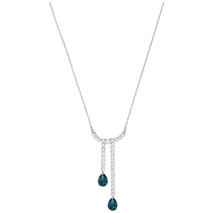 SWAROVSKI Crystal Vintage Y Necklace, White, Rhodium Plating #5457628