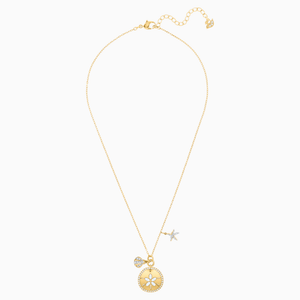 SWAROVSKI Ocean Sand Coin Necklace - White #5462580