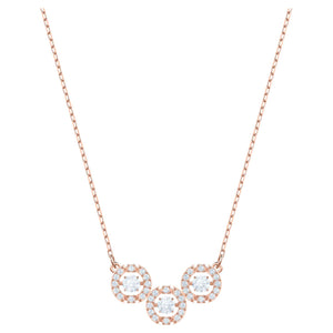 SWAROVSKI Sparkling Dance Trilogy Necklace White #5465275