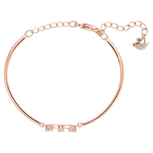 SWAROVSKI North Medium Bangle - White & Rose-gold tone plated #5495771