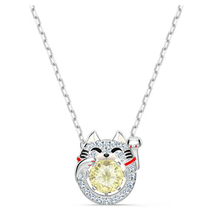 SWAROVSKI Sparkling Dance Cat Necklace Light - multi-colored #5515438