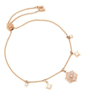 SWAROVSKI Magic Snowflake Bracelet - White & Rose Gold Tone Plated #5558186