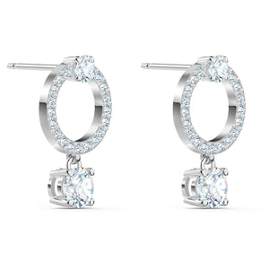 SWAROVSKI Attract Circular Earrings - White #5563278
