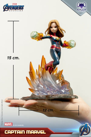 漫威復仇者聯盟:Marvel隊長正版模型手辦人偶玩具 Marvel's Avengers: Endgame Premium PVC Captain Marvel official figure toy listing size