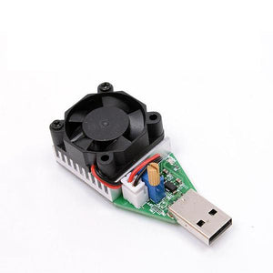 USB Interface Discharge battery test capacity fan adjustable current 15w - GadgetiCloud