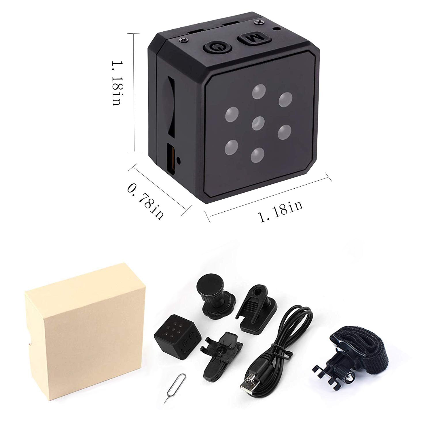 Thumb-Size Wireless Mini 1080P Night Vision Security Camera With 140° Wide-Angle Lens - GadgetiCloud
