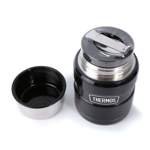 膳魔師 Thermos SK3000系列 不鏽鋼食物燜燒壺 - 四色可選(藍/紅/綠/粉)Thermos SK3000 Series Stainless Steel Food Jar 470mL With Spoon (Midnight Blue) Top View
