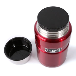 Thermos SK3020 Series Stainless Steel Food Jar 710mL (Cranberry Red) Without Spoon Top View